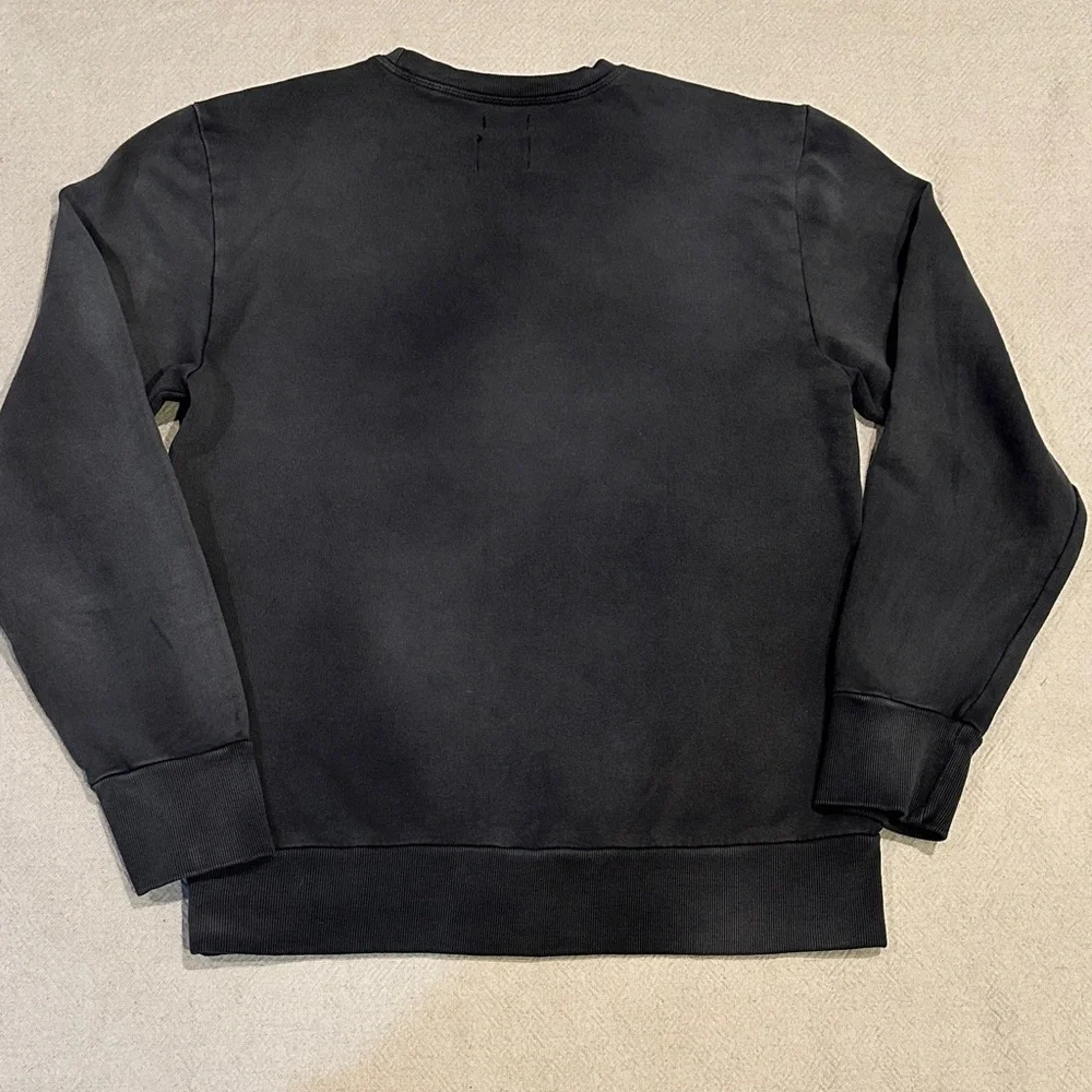 Buffalo David Bitton Men's Charcoal Crewneck Sweatshirt L